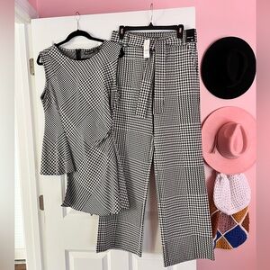 NY & Co 2 pc houndstooth set